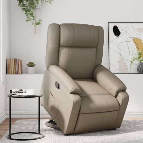 Fauteuil inclinable-Chaise de relaxation-Fauteuil Relax Cappuccino Similicuir 777551 (1/5)