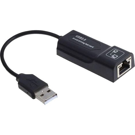 PC USB2.0 Ethernet Adapter Laptop Card USB LAN Network Card to RJ45 Network Adapter USB to RJ45 10/100Mbps (1/5)