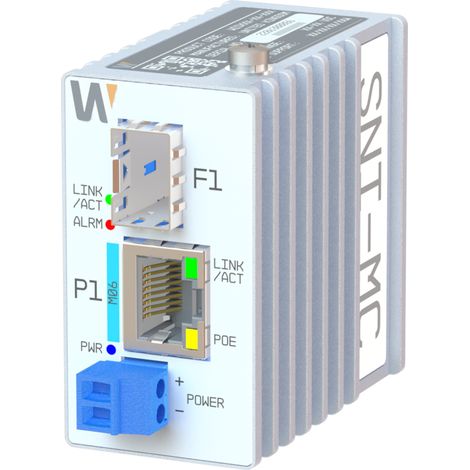 SNI-1MC HANWHA SNI-1MC Industrial PoE Mini Media Converter