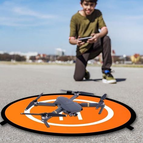 Tapis d'Atterrissage pour Drone 75cm - Piste Pliable et Étanche pour DJI Mavic 2 et Drones Industriels (1/5)