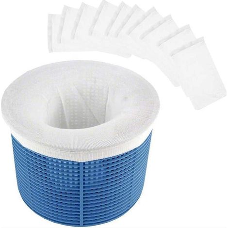 Grille de filtre pour skimmer de piscine, fabriquée en nylon résistant et élastique, adaptée aux paniers de filtre et aux manchons de filet des skimmers de piscine. (1/5)