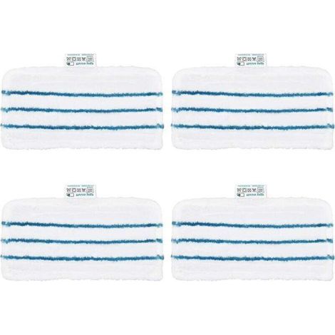 4 panni in microfibra per scope a vapore Black & Decker, panno rettangolare per la pulizia compatibile con FSM1600/FSM1610/FSM1620/FSM1630/HSMC1300/HSMC1321 (stile F) (1/4)