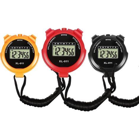 3pcs Chronomètre de Sport Numérique, Multifonction Chronomètre de Sport, Chronomètre Sport Numérique Minuteur, Grand écran Chronomètre pour Entraîneurs Natation Entraînement Sportif (1/5)