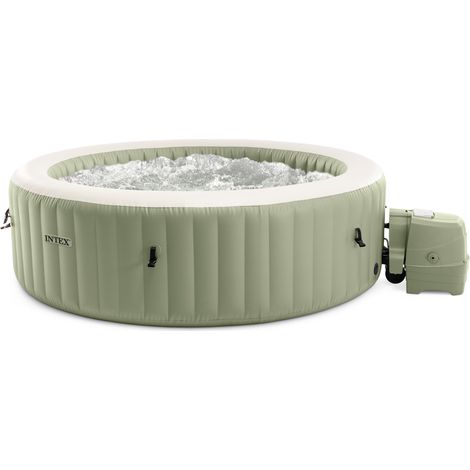 Intex – Spa gonflable hydromassage 6 personnes – Dimensions 216 x 71 cm – Technologie Fiber-Tech – Système Clearsoft – 28428NP