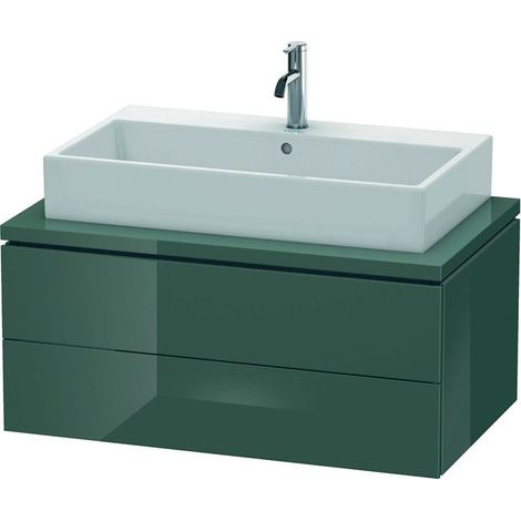 DU WTU für Konsole L-Cube 400x920x547mm 2 Schubkästen, Dolomiti Grey Hochglanz (1/5)