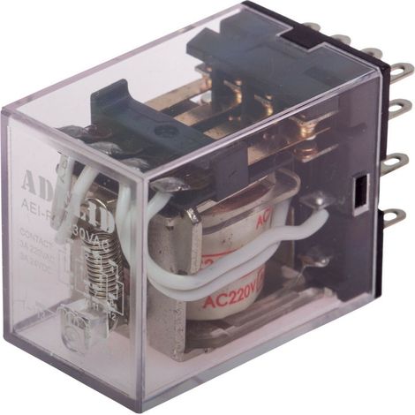 Relais Miniatur-Relais Finder 230V AC 5A 4 Wechsler 14 Pins für DIN-Schienenmontage