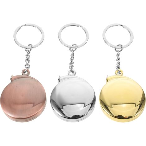 BESPORTBLE Mini Mètre Ruban Portable en Métal 2 M, Lot de 3 Règles Rétractables Compactes Doré, Argenté et Cuivré, Outil de Mesure Précis pour Bricolage, Couture et Usage Quotidien (1/5)