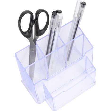 Fournitures de bureau et d'étude, porte-stylo multifonctionnel Fuqiang, porte-cartes de visite en plastique transparent, porte-stylo