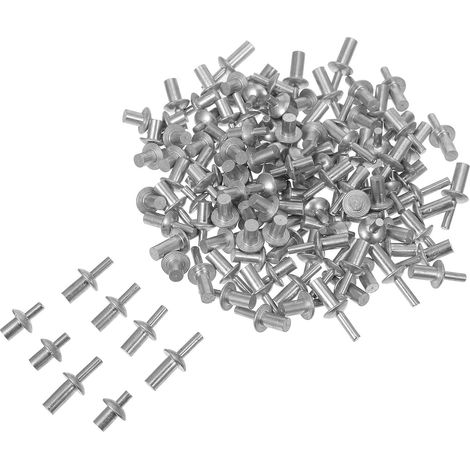 Tête Ronde Kit de 130 Rivets Aveugles à Noyau Aluminium M5 7mm 9mm 11mm Technologie Innovante de Rivetage à Frapper pour Réparations Domestiques et Machines (1/5)