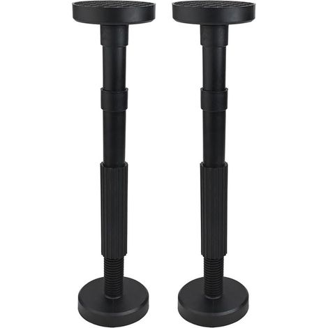 Lot de 2 barres de support réglables pour meubles, pieds de table télescopiques, extension de hauteur de 18 à 45 cm (1/5)