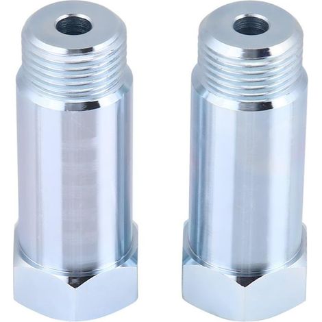 2 Stück Sauerstoffsensor-Verlängerungsabstandshalter, universeller gerader O2-Sauerstoffsonden-Abstandshalter-Adapter M18 × 1,5 Diagnosewerkzeuge.