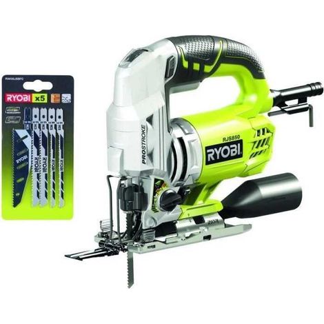 RYOBI Scie sauteuse pendulaire - 600W - 85mm - bois - lot de 5 lames - RJS850KA5
