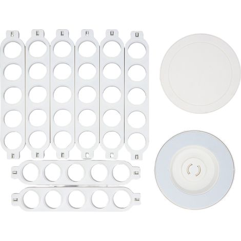 Porte Capsules Café Rotatif 360° Stand Contient 40 Pods Grande Capacité – Rack Rangement Capsule Cuisine Comptoir, Blanc (1/5)