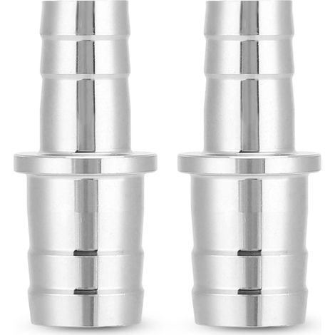 Lot de 2 tuyau eau adaptateur raccords articulation connecteur pour aquarium en acier inoxydable 12 mm 16 mm - longue durée (1/5)