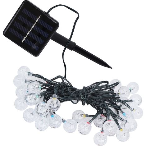 m lange, solarbetriebene Lichterkette mit 30 LEDs für Garten, Landschaft, Weihnachtsdekoration, farbenfrohes Licht (1/5)