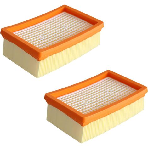 Lot de 2 Filtres Plissés Plat pour Kärcher WD4 WD5 WD6 MV4 MV5 MV6 Aspirateur Multi-usages, Remplace les filtres 2.863-005.0 (1/5)