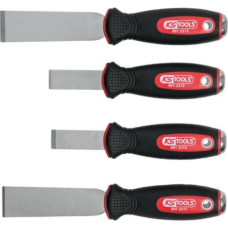 KS Tools EDELSTAHL Schabmeißel-Satz, 4-tlg - 907.2210
