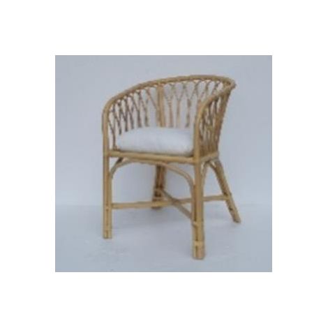 Silla Bambu Ratan 58X60X83
