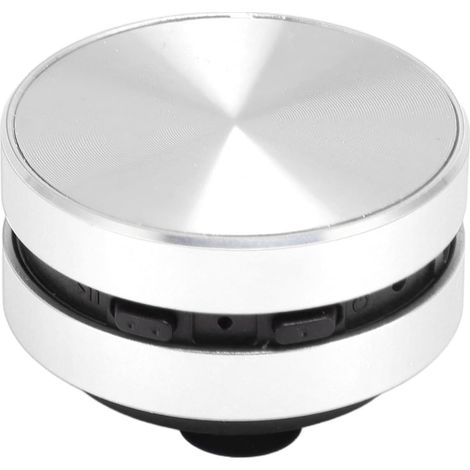 Haut-Parleur de Douche, Petit Haut-Parleur Portable à Conduction Osseuse, avec Ventouse, Radio FM, Double Haut-Parleur, pour Salle de Bain (Silver) (1/5)