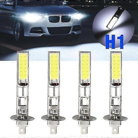 Ampoules LED H1 pour phares de voiture, compatibles avec les voitures, 10 SMD, 6000 lm, 100 W, 6000 K xénon, phares de voiture ultra-lumineux 12-24 V 2260 Walkbee (1/4)