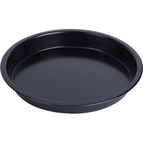 Moule à pizza antiadhésif rond pour tartes, gâteaux et pains, en acier au carbone, pour la cuisson (23 cm). Ustensiles de cuisine. (1/5)