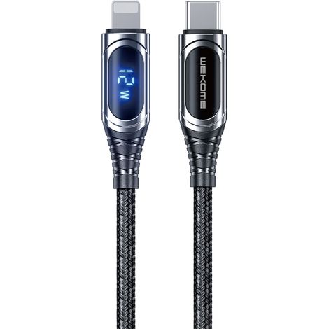 WEKOME WDC-167 Sakin-Serie – USB-C-zu-Lightning-Schnelllade-PD-Verbindungskabel 20 W 1 m (trüb) (1/3)