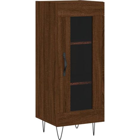 Maison Exclusive - Credenza Rovere Marrone 34,5x34x90 cm in Legno Multistrato (1/5)