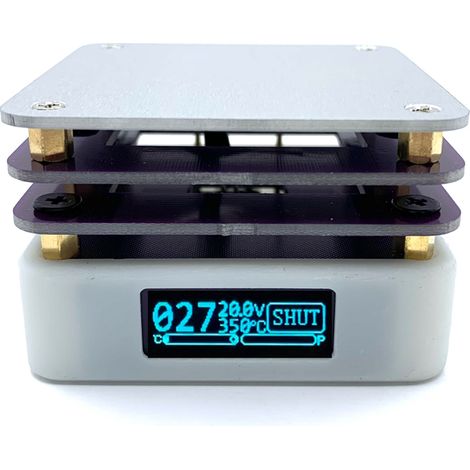 Préchauffeur de plaque chauffante avec protocole PD 65W, affichage OLED, Circuit imprimé, Station de soudage, chauffage, plate-forme de préchauffage, outils de réparation, Interface USB type-c (1/5)