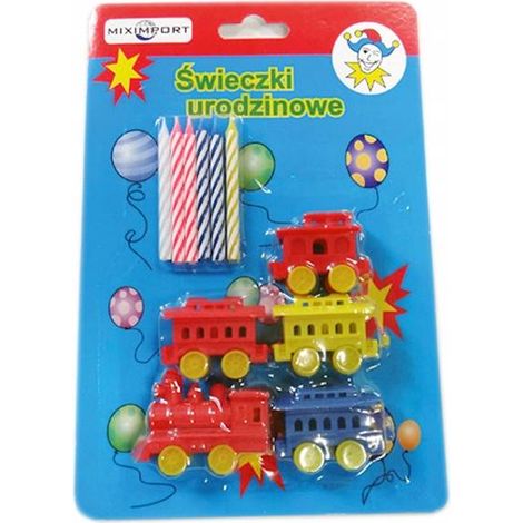 Velas de cumpleaños de tren ŚW-242K