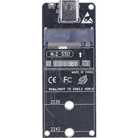 M.2 auf Typ-C SSD-Gehäuseadapter NVME-Gehäuse-Interposerplatine (1/5)