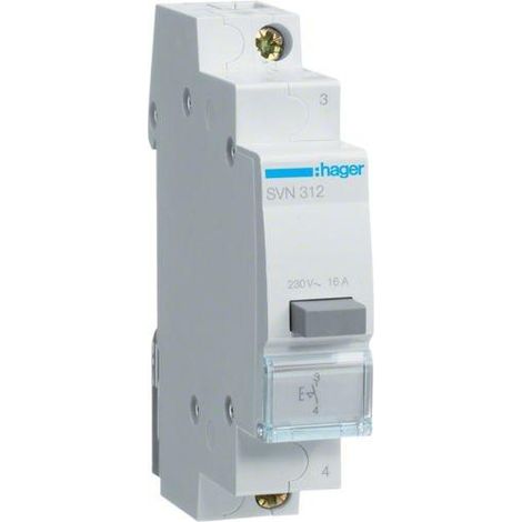 Interruptor pulsador SVN352 16A 1NO+1NC