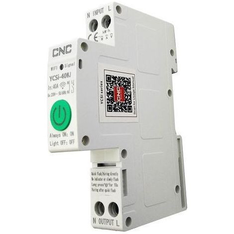 Interruttore intelligente Tuya Wi-Fi 40A 1 canale