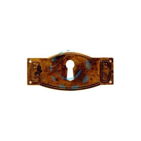BOCCHETTE PER MOBILI SAGOMATE MOD.30698 IN OTTONE ANTICATO - mm.60x28h.
