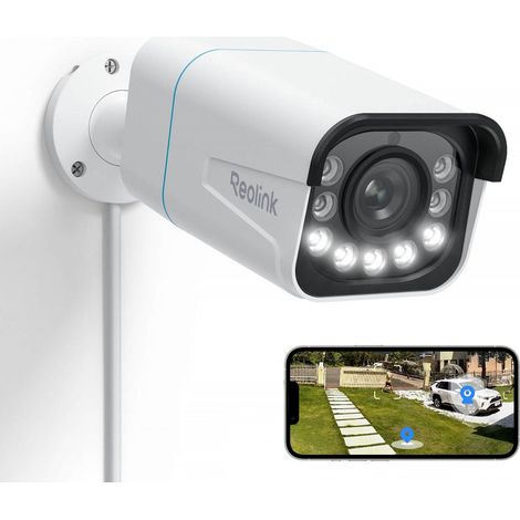 Reolink – Caméra de surveillance extérieure 4K PoE – Zoom optique 5X – Vision nocturne couleur – Détection intelligente de personnes et véhicules – Audio bidirectionnel