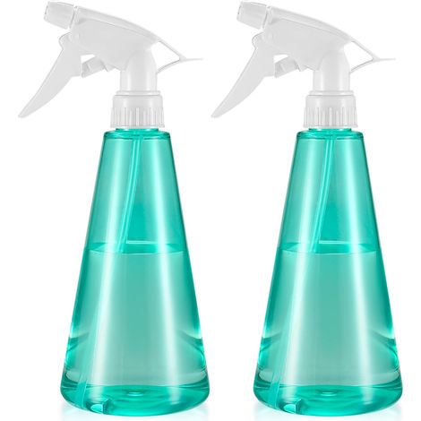 Vaporisateur Bouteille - 2 Pièces - Plastique PET - Buse Réglable - Jardin Nettoyage Soin - 500ML Vert (1/5)