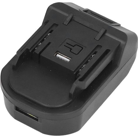 Akkuadapter aus ABS mit Kurzschlussschutz, USB-LED-Licht, Akkukonverter für 18V- bis 21V-Akkus (1/5)