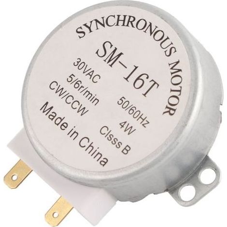 Moteur de plateau tournant pour four micro-ondes Galanz – Modèle SM-16T – Synchronisé, aluminium et cuivre, 30 V (1/5)