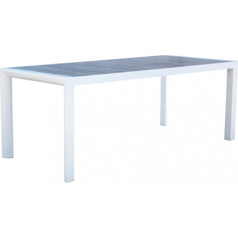 Tavolo Carson 195x90x74 h cm in Alluminio Bianco (1/5)
