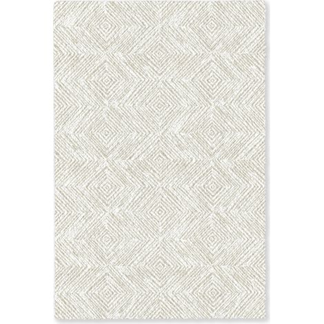 ALFOMBRA Abstracto - Diamantes - Beige 80x120 cm (1/5)