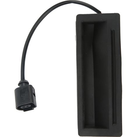Rétroviseur moto carré grand angle, kit de miroir latéral noir pour guidon diamètre intérieur 38 mm, pare-chocs amortisseur (1/5)