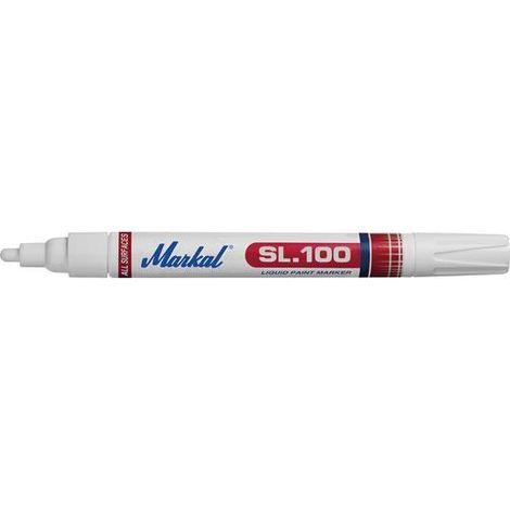ACHA ROTULADOR INDUSTRIAL LIQUIDA SL100 SECADO RAPIDO INDELEBLE BLANCO (1/5)