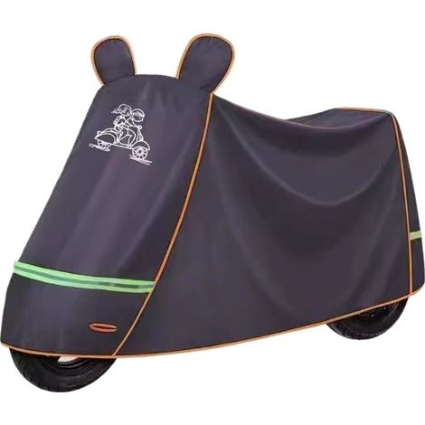 Motorradabdeckung, geeignet für sonnige und regnerische Tage, mit Sonnenschutz, aus Oxford-Gewebe, CZ-122, für Motorräder unter 1,8 m Länge, dunkelblau