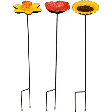 Floral Bird Feeders - Poppy, Daffodil & Sunflower Trio (1/5)