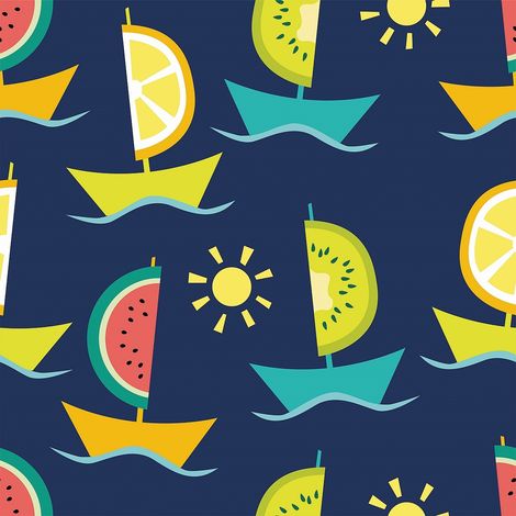 Tela decorativa Oxford para exteriores - Motivo de barco frutal I DR235 (1/5)