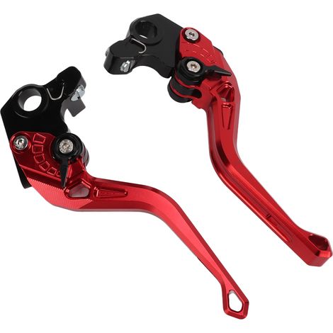 Levier de frein et d'embrayage court moto réglable remplacement pour DUCATI Scrambler 400 800 1100 Sport Special Rouge (1/5)