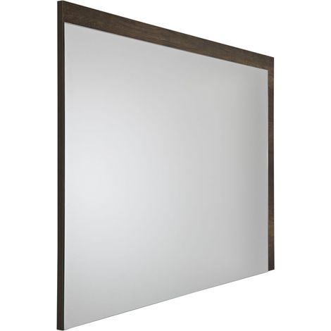Milano Bexley Wall Hung Bathroom Mirror - 1000mm x 750mm (Dark Oak) (1/4)