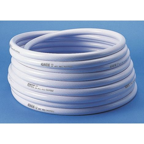 Tube flexible PVC renforcé, Ø 19mmx26mm, 10m, pour Eau ( Prix pour Bobine de 10 Mètres )