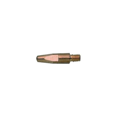 Tube contact torche MIG / MAG AC CuCrZRr - Diamètre : 1,2 mm - Filetage : M8 x 43,5 mm (blister de 10) - SAF-FRO