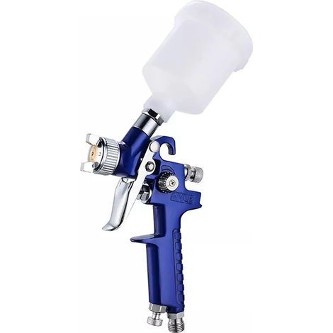 Mini pistolet pulvérisateur - 0,8 mm - En acier inoxydable - Buses - Mini pistolet à peinture à air basse pression - Système de pulvérisation professionnel pour rénovation de meubles (1/5)
