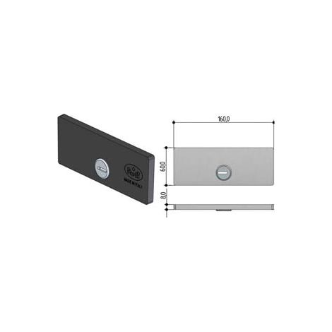 PLACCA ESTERNA DI SICUREZZA 0442- - (0442.0030.W000) - 1 pezzi PREFER